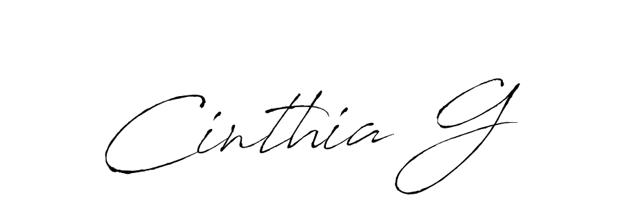 Use a signature maker to create a handwritten signature online. With this signature software, you can design (Antro_Vectra) your own signature for name Cinthia G. Cinthia G signature style 6 images and pictures png