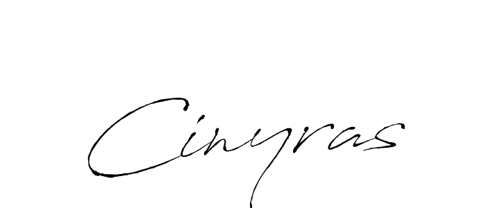 Create a beautiful signature design for name Cinyras. With this signature (Antro_Vectra) fonts, you can make a handwritten signature for free. Cinyras signature style 6 images and pictures png