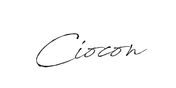 How to make Ciocon signature? Antro_Vectra is a professional autograph style. Create handwritten signature for Ciocon name. Ciocon signature style 6 images and pictures png