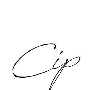 Design your own signature with our free online signature maker. With this signature software, you can create a handwritten (Antro_Vectra) signature for name Cip. Cip signature style 6 images and pictures png