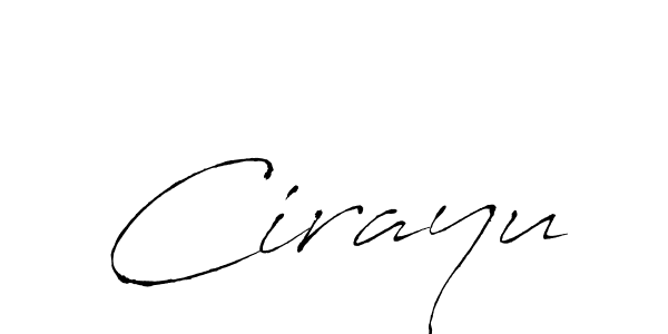 Make a beautiful signature design for name Cirayu. With this signature (Antro_Vectra) style, you can create a handwritten signature for free. Cirayu signature style 6 images and pictures png