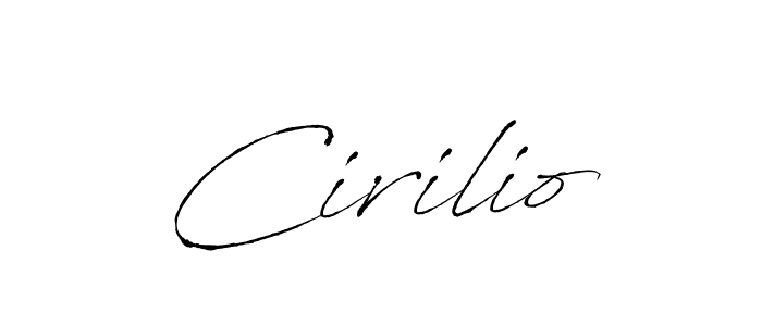 You should practise on your own different ways (Antro_Vectra) to write your name (Cirilio) in signature. don't let someone else do it for you. Cirilio signature style 6 images and pictures png