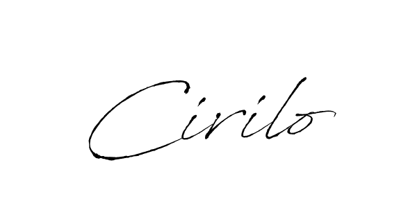 Once you've used our free online signature maker to create your best signature Antro_Vectra style, it's time to enjoy all of the benefits that Cirilo name signing documents. Cirilo signature style 6 images and pictures png
