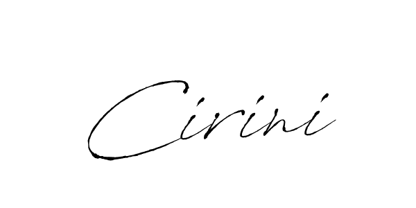 Use a signature maker to create a handwritten signature online. With this signature software, you can design (Antro_Vectra) your own signature for name Cirini. Cirini signature style 6 images and pictures png