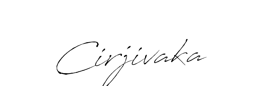 Antro_Vectra is a professional signature style that is perfect for those who want to add a touch of class to their signature. It is also a great choice for those who want to make their signature more unique. Get Cirjivaka name to fancy signature for free. Cirjivaka signature style 6 images and pictures png