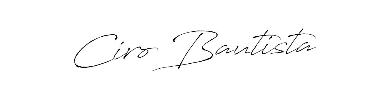 Use a signature maker to create a handwritten signature online. With this signature software, you can design (Antro_Vectra) your own signature for name Ciro Bautista. Ciro Bautista signature style 6 images and pictures png
