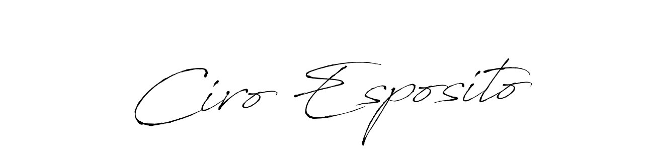 Make a short Ciro Esposito signature style. Manage your documents anywhere anytime using Antro_Vectra. Create and add eSignatures, submit forms, share and send files easily. Ciro Esposito signature style 6 images and pictures png