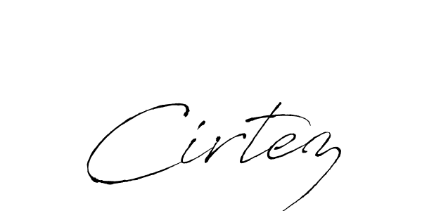 Antro_Vectra is a professional signature style that is perfect for those who want to add a touch of class to their signature. It is also a great choice for those who want to make their signature more unique. Get Cirtez name to fancy signature for free. Cirtez signature style 6 images and pictures png