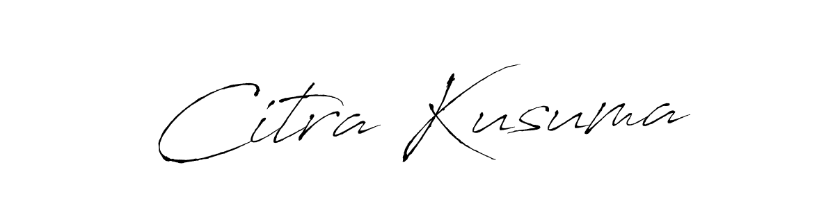 Antro_Vectra is a professional signature style that is perfect for those who want to add a touch of class to their signature. It is also a great choice for those who want to make their signature more unique. Get Citra Kusuma name to fancy signature for free. Citra Kusuma signature style 6 images and pictures png