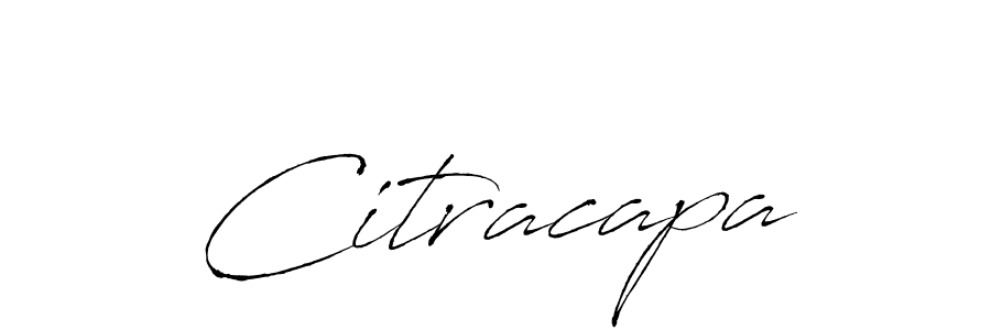 How to make Citracapa name signature. Use Antro_Vectra style for creating short signs online. This is the latest handwritten sign. Citracapa signature style 6 images and pictures png