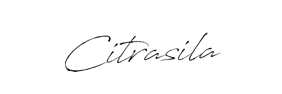 Use a signature maker to create a handwritten signature online. With this signature software, you can design (Antro_Vectra) your own signature for name Citrasila. Citrasila signature style 6 images and pictures png