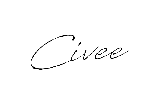 Create a beautiful signature design for name Civee. With this signature (Antro_Vectra) fonts, you can make a handwritten signature for free. Civee signature style 6 images and pictures png