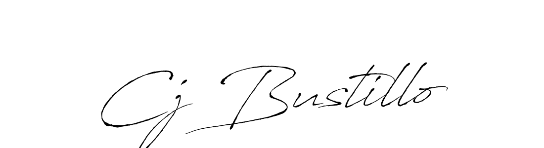 Make a beautiful signature design for name Cj Bustillo. With this signature (Antro_Vectra) style, you can create a handwritten signature for free. Cj Bustillo signature style 6 images and pictures png
