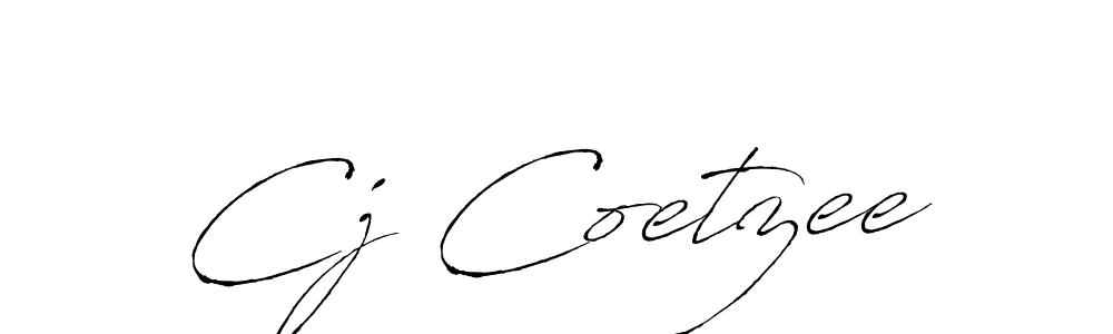 How to make Cj Coetzee signature? Antro_Vectra is a professional autograph style. Create handwritten signature for Cj Coetzee name. Cj Coetzee signature style 6 images and pictures png