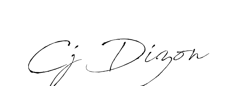 How to make Cj Dizon signature? Antro_Vectra is a professional autograph style. Create handwritten signature for Cj Dizon name. Cj Dizon signature style 6 images and pictures png