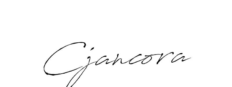 Make a beautiful signature design for name Cjancora. With this signature (Antro_Vectra) style, you can create a handwritten signature for free. Cjancora signature style 6 images and pictures png