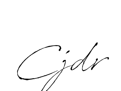 Use a signature maker to create a handwritten signature online. With this signature software, you can design (Antro_Vectra) your own signature for name Cjdr. Cjdr signature style 6 images and pictures png