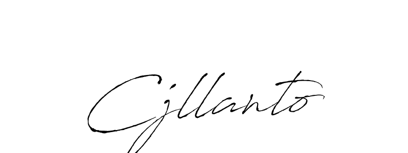 Cjllanto stylish signature style. Best Handwritten Sign (Antro_Vectra) for my name. Handwritten Signature Collection Ideas for my name Cjllanto. Cjllanto signature style 6 images and pictures png