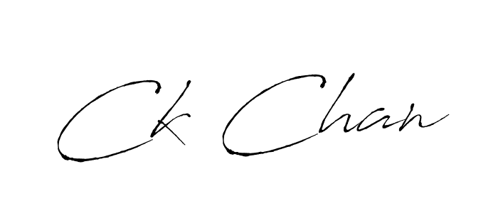 Ck Chan stylish signature style. Best Handwritten Sign (Antro_Vectra) for my name. Handwritten Signature Collection Ideas for my name Ck Chan. Ck Chan signature style 6 images and pictures png