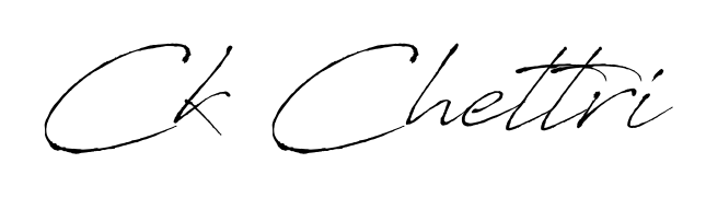 Similarly Antro_Vectra is the best handwritten signature design. Signature creator online. You can use it as an online autograph creator for name Ck Chettri. Ck Chettri signature style 6 images and pictures png