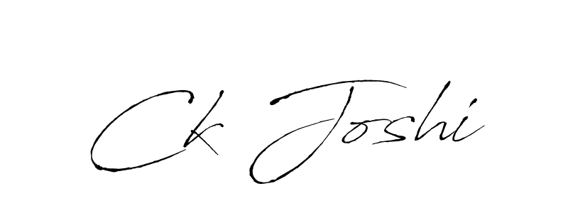 How to make Ck Joshi signature? Antro_Vectra is a professional autograph style. Create handwritten signature for Ck Joshi name. Ck Joshi signature style 6 images and pictures png