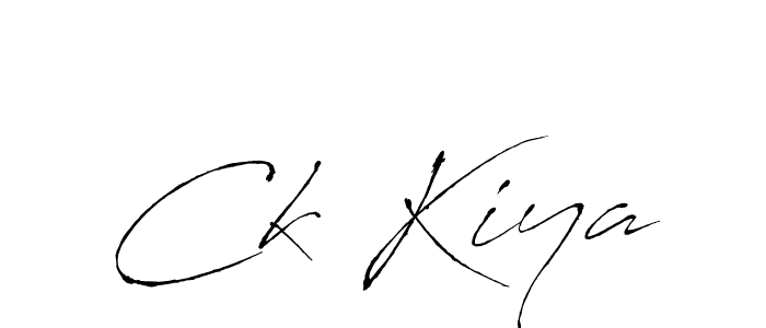 Use a signature maker to create a handwritten signature online. With this signature software, you can design (Antro_Vectra) your own signature for name Ck Kiya. Ck Kiya signature style 6 images and pictures png