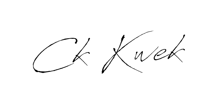 if you are searching for the best signature style for your name Ck Kwek. so please give up your signature search. here we have designed multiple signature styles  using Antro_Vectra. Ck Kwek signature style 6 images and pictures png