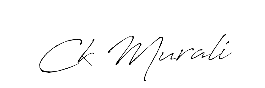 Ck Murali stylish signature style. Best Handwritten Sign (Antro_Vectra) for my name. Handwritten Signature Collection Ideas for my name Ck Murali. Ck Murali signature style 6 images and pictures png