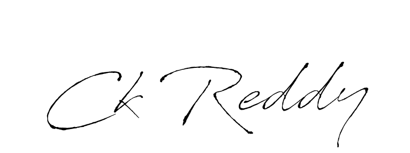 Create a beautiful signature design for name Ck Reddy. With this signature (Antro_Vectra) fonts, you can make a handwritten signature for free. Ck Reddy signature style 6 images and pictures png