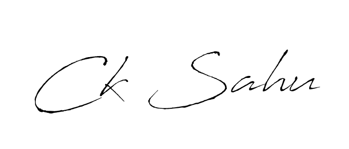 Design your own signature with our free online signature maker. With this signature software, you can create a handwritten (Antro_Vectra) signature for name Ck Sahu. Ck Sahu signature style 6 images and pictures png