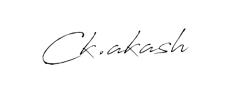 How to make Ck.akash signature? Antro_Vectra is a professional autograph style. Create handwritten signature for Ck.akash name. Ck.akash signature style 6 images and pictures png