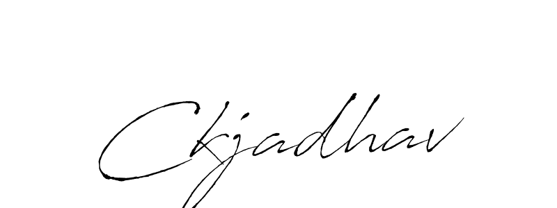 Also we have Ckjadhav name is the best signature style. Create professional handwritten signature collection using Antro_Vectra autograph style. Ckjadhav signature style 6 images and pictures png