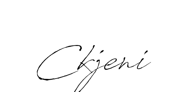 Design your own signature with our free online signature maker. With this signature software, you can create a handwritten (Antro_Vectra) signature for name Ckjeni. Ckjeni signature style 6 images and pictures png