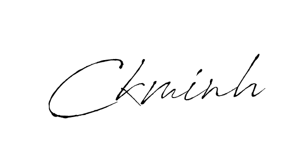 Use a signature maker to create a handwritten signature online. With this signature software, you can design (Antro_Vectra) your own signature for name Ckminh. Ckminh signature style 6 images and pictures png