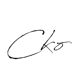 Cko stylish signature style. Best Handwritten Sign (Antro_Vectra) for my name. Handwritten Signature Collection Ideas for my name Cko. Cko signature style 6 images and pictures png