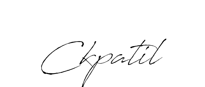 How to make Ckpatil signature? Antro_Vectra is a professional autograph style. Create handwritten signature for Ckpatil name. Ckpatil signature style 6 images and pictures png