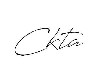 Make a beautiful signature design for name Ckta. With this signature (Antro_Vectra) style, you can create a handwritten signature for free. Ckta signature style 6 images and pictures png