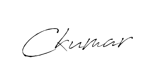Make a beautiful signature design for name Ckumar. With this signature (Antro_Vectra) style, you can create a handwritten signature for free. Ckumar signature style 6 images and pictures png