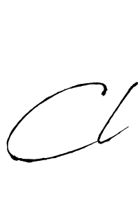 You should practise on your own different ways (Antro_Vectra) to write your name (Cl) in signature. don't let someone else do it for you. Cl signature style 6 images and pictures png