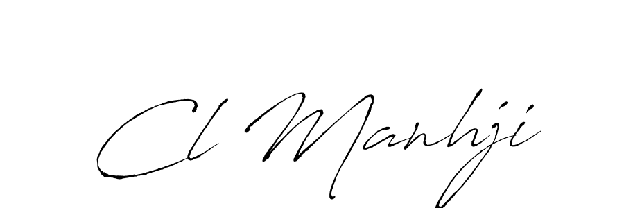 You should practise on your own different ways (Antro_Vectra) to write your name (Cl Manhji) in signature. don't let someone else do it for you. Cl Manhji signature style 6 images and pictures png