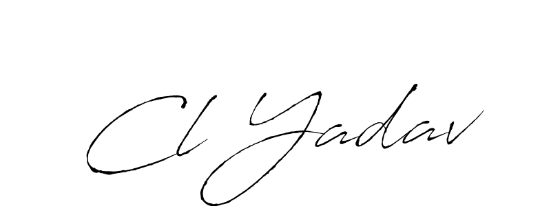 The best way (Antro_Vectra) to make a short signature is to pick only two or three words in your name. The name Cl Yadav include a total of six letters. For converting this name. Cl Yadav signature style 6 images and pictures png