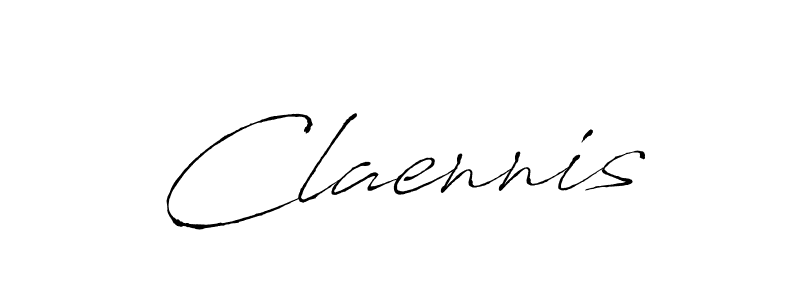 Use a signature maker to create a handwritten signature online. With this signature software, you can design (Antro_Vectra) your own signature for name Claennis. Claennis signature style 6 images and pictures png