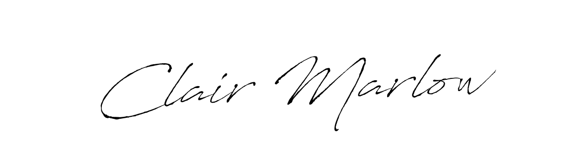 Create a beautiful signature design for name Clair Marlow. With this signature (Antro_Vectra) fonts, you can make a handwritten signature for free. Clair Marlow signature style 6 images and pictures png