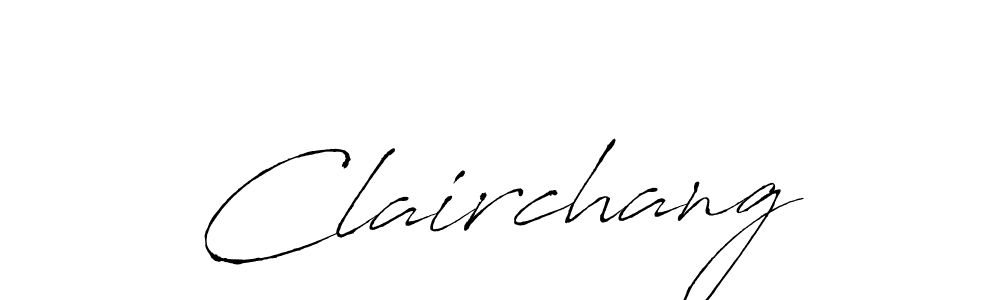 Also we have Clairchang name is the best signature style. Create professional handwritten signature collection using Antro_Vectra autograph style. Clairchang signature style 6 images and pictures png