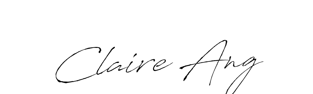 Similarly Antro_Vectra is the best handwritten signature design. Signature creator online .You can use it as an online autograph creator for name Claire Ang. Claire Ang signature style 6 images and pictures png