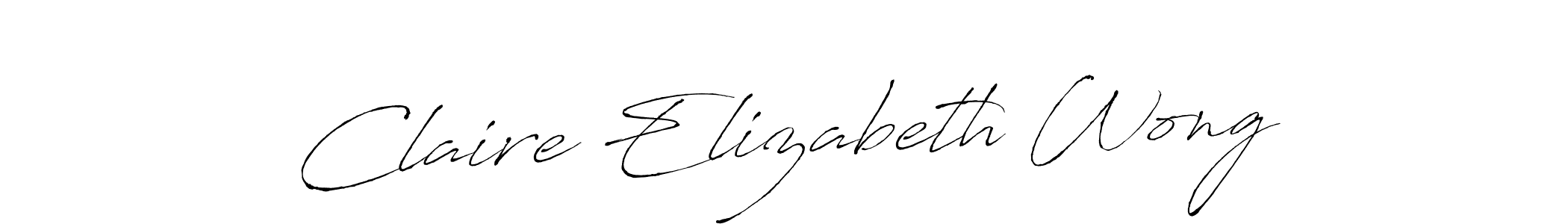 Also we have Claire Elizabeth Wong name is the best signature style. Create professional handwritten signature collection using Antro_Vectra autograph style. Claire Elizabeth Wong signature style 6 images and pictures png