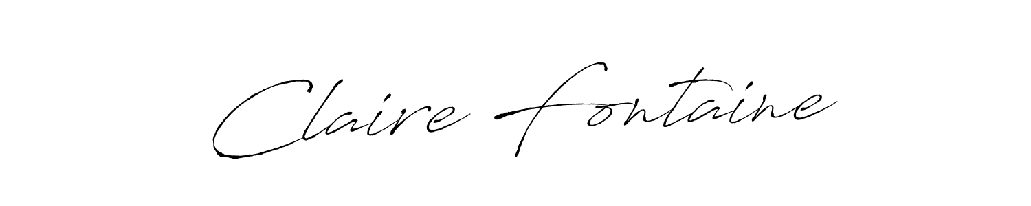 if you are searching for the best signature style for your name Claire Fontaine. so please give up your signature search. here we have designed multiple signature styles  using Antro_Vectra. Claire Fontaine signature style 6 images and pictures png