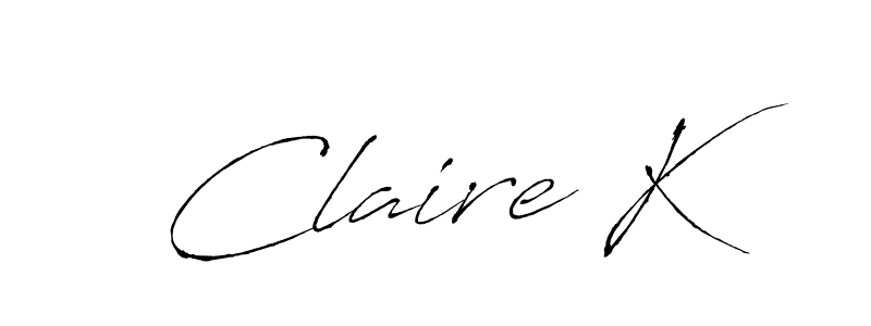 How to Draw Claire K signature style? Antro_Vectra is a latest design signature styles for name Claire K. Claire K signature style 6 images and pictures png