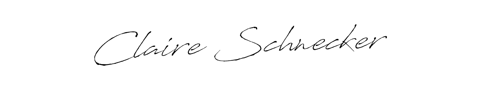 You should practise on your own different ways (Antro_Vectra) to write your name (Claire Schnecker) in signature. don't let someone else do it for you. Claire Schnecker signature style 6 images and pictures png