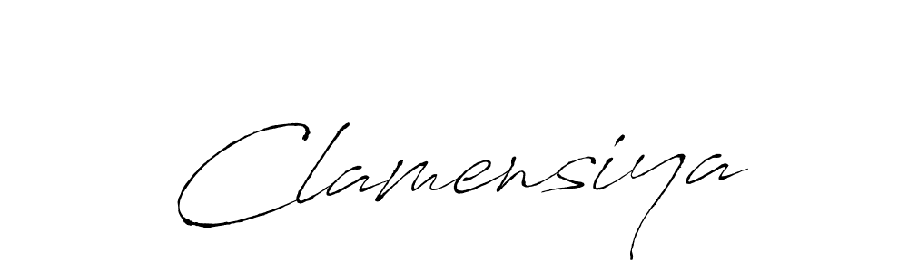 How to make Clamensiya signature? Antro_Vectra is a professional autograph style. Create handwritten signature for Clamensiya name. Clamensiya signature style 6 images and pictures png